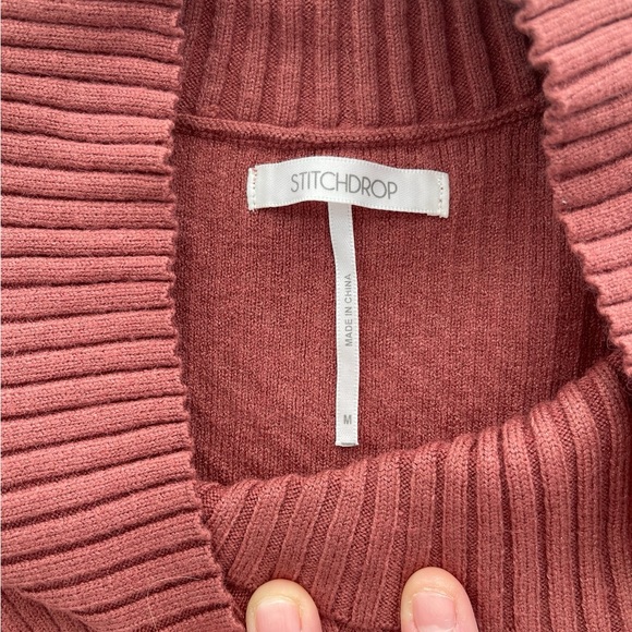 NEW Nordstrom Stitchdrop V-Neck Ribbed Trim Sweater, Size Large - Picture 2 of 5